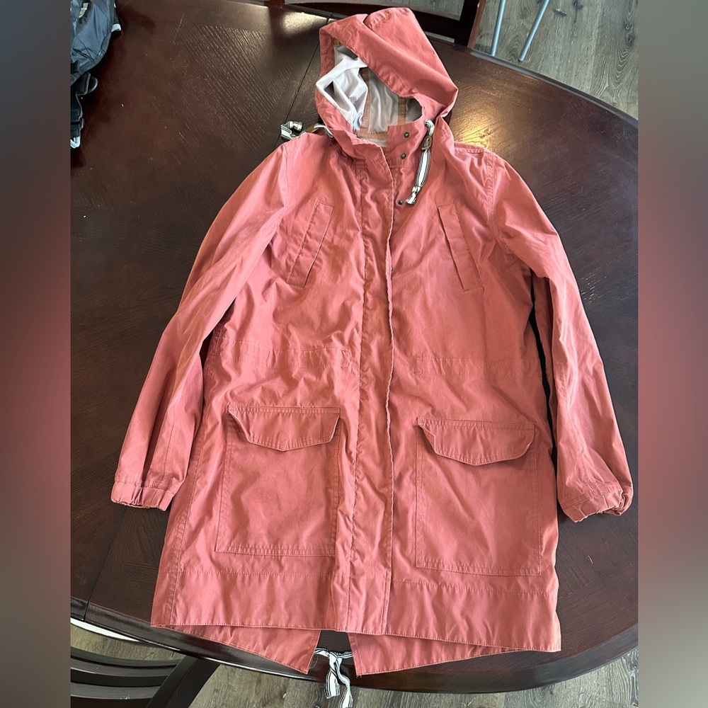 Red Small Marine Layer rain coat